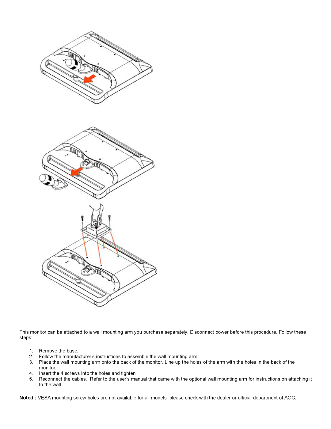 AOC F19 user manual 