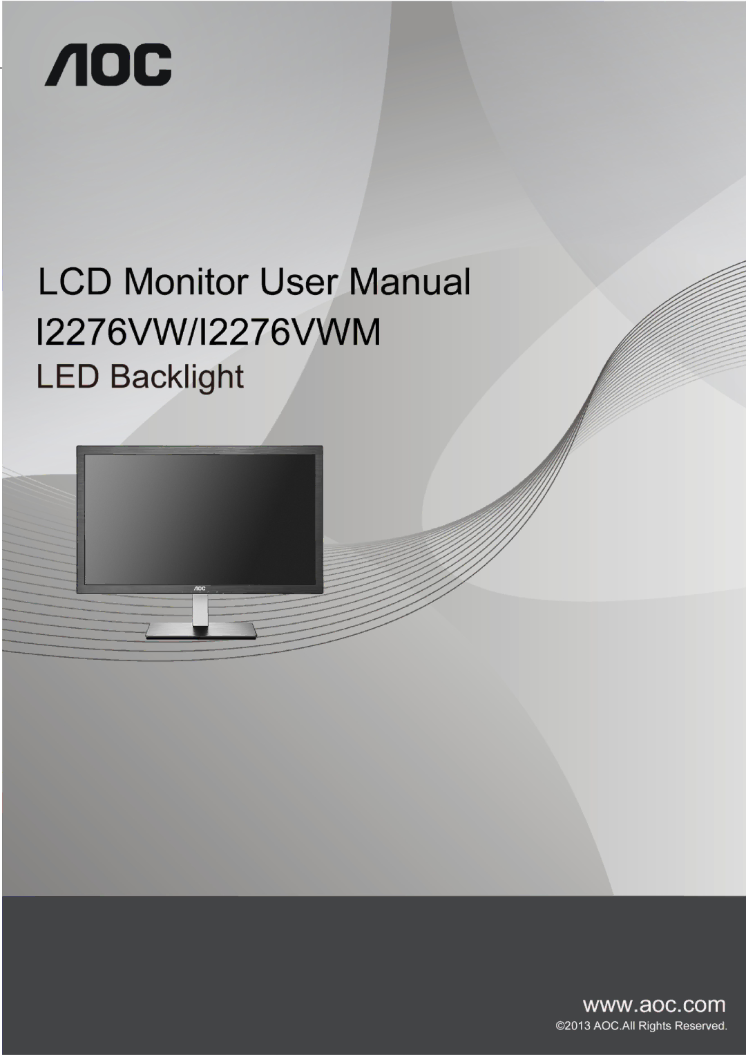 AOC I2276VWM manual 