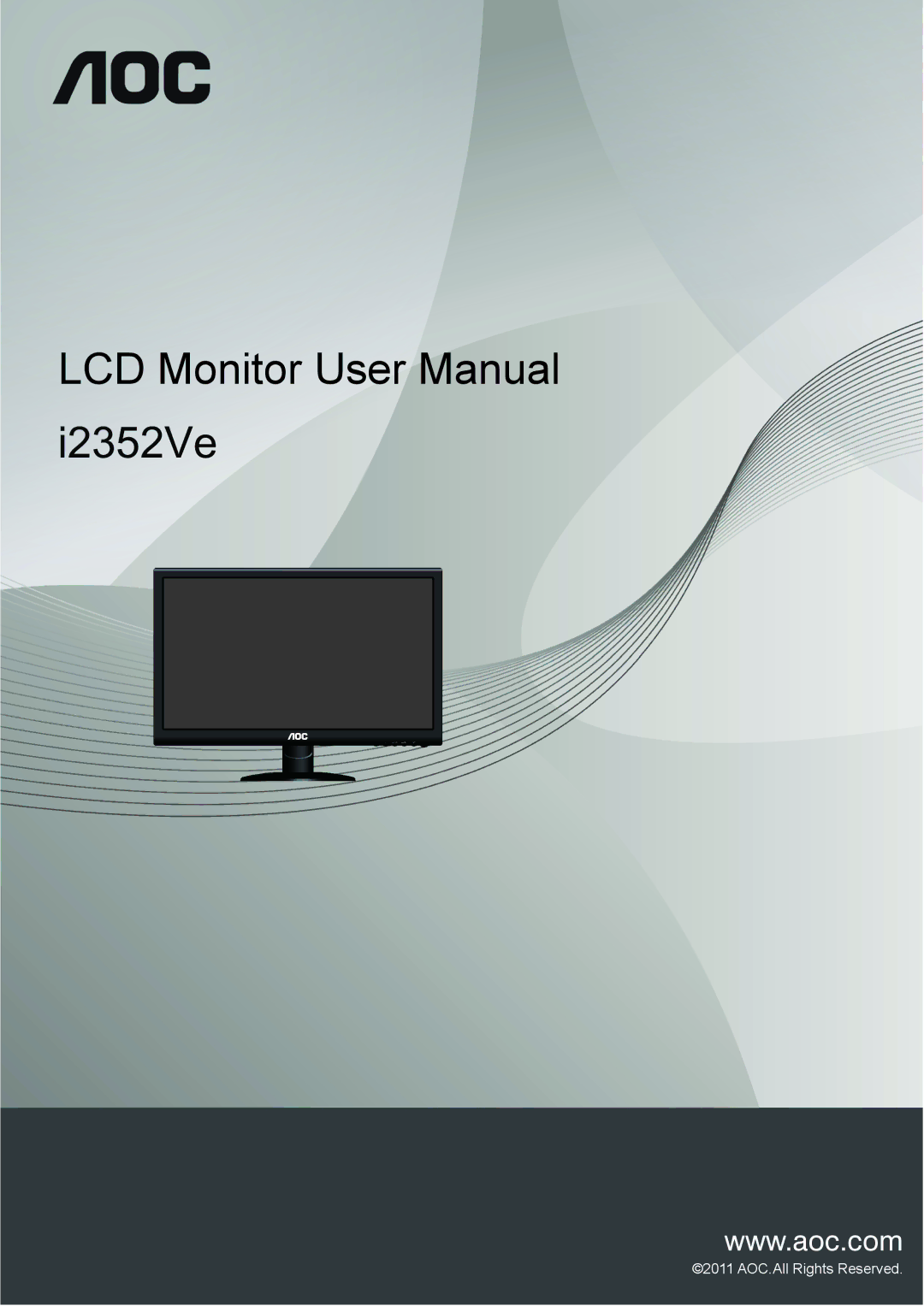 AOC i2352Ve user manual I2352Ve 