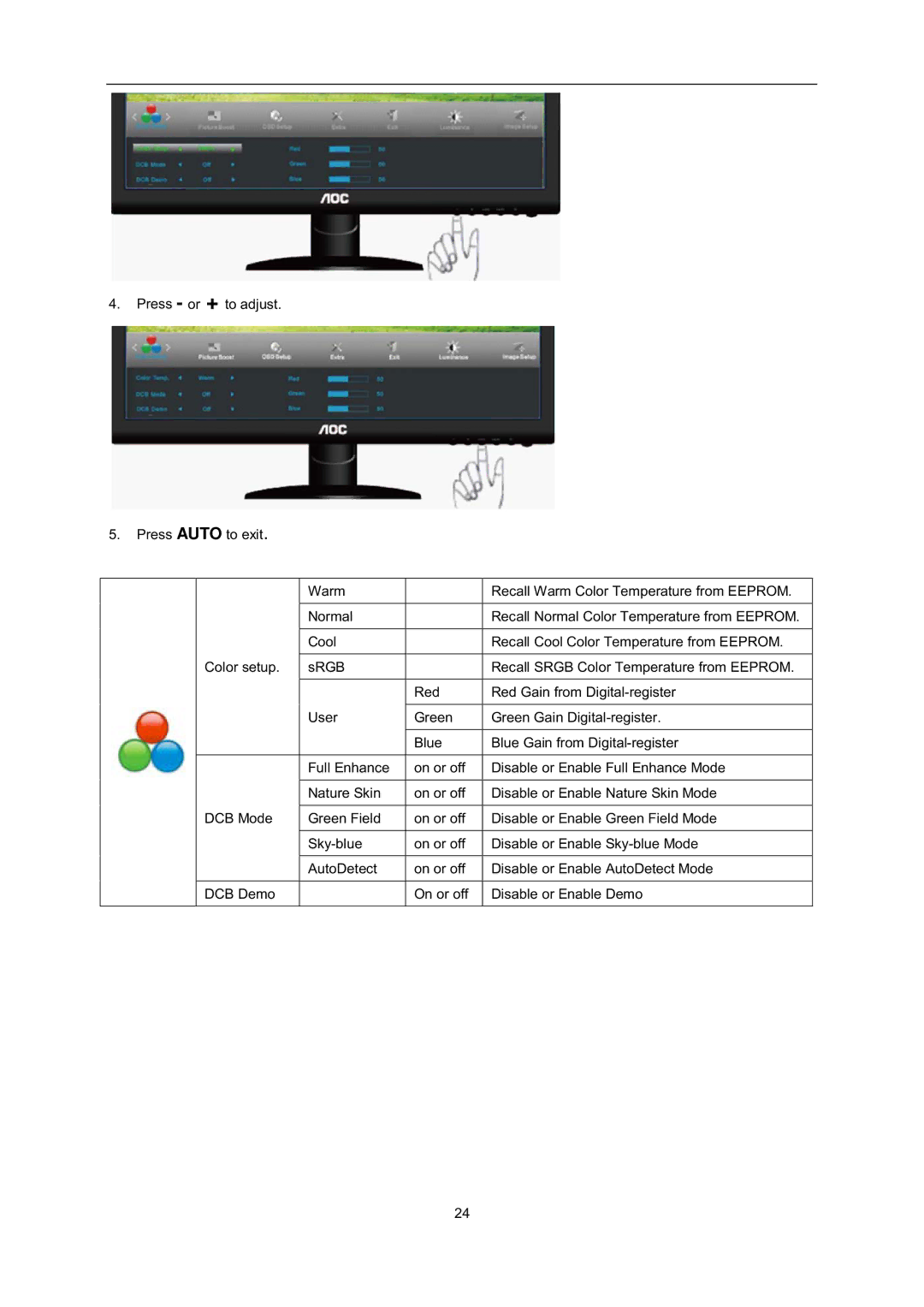 AOC i2352Ve user manual 