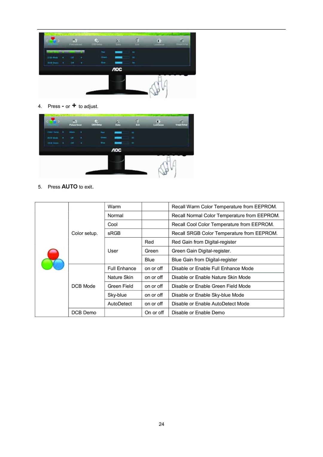 AOC i2352Vh user manual 