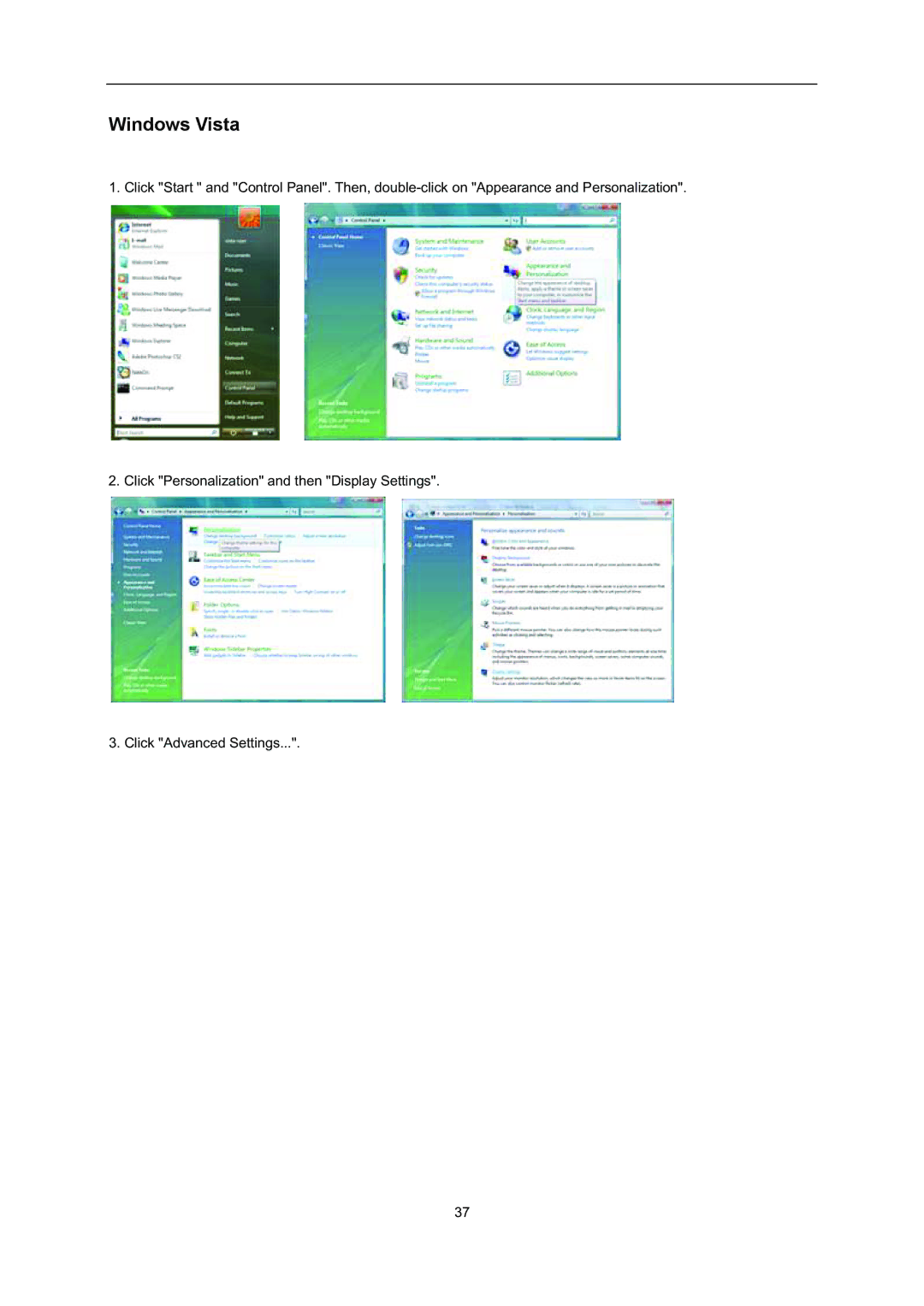 AOC i2352Vh user manual Windows Vista 