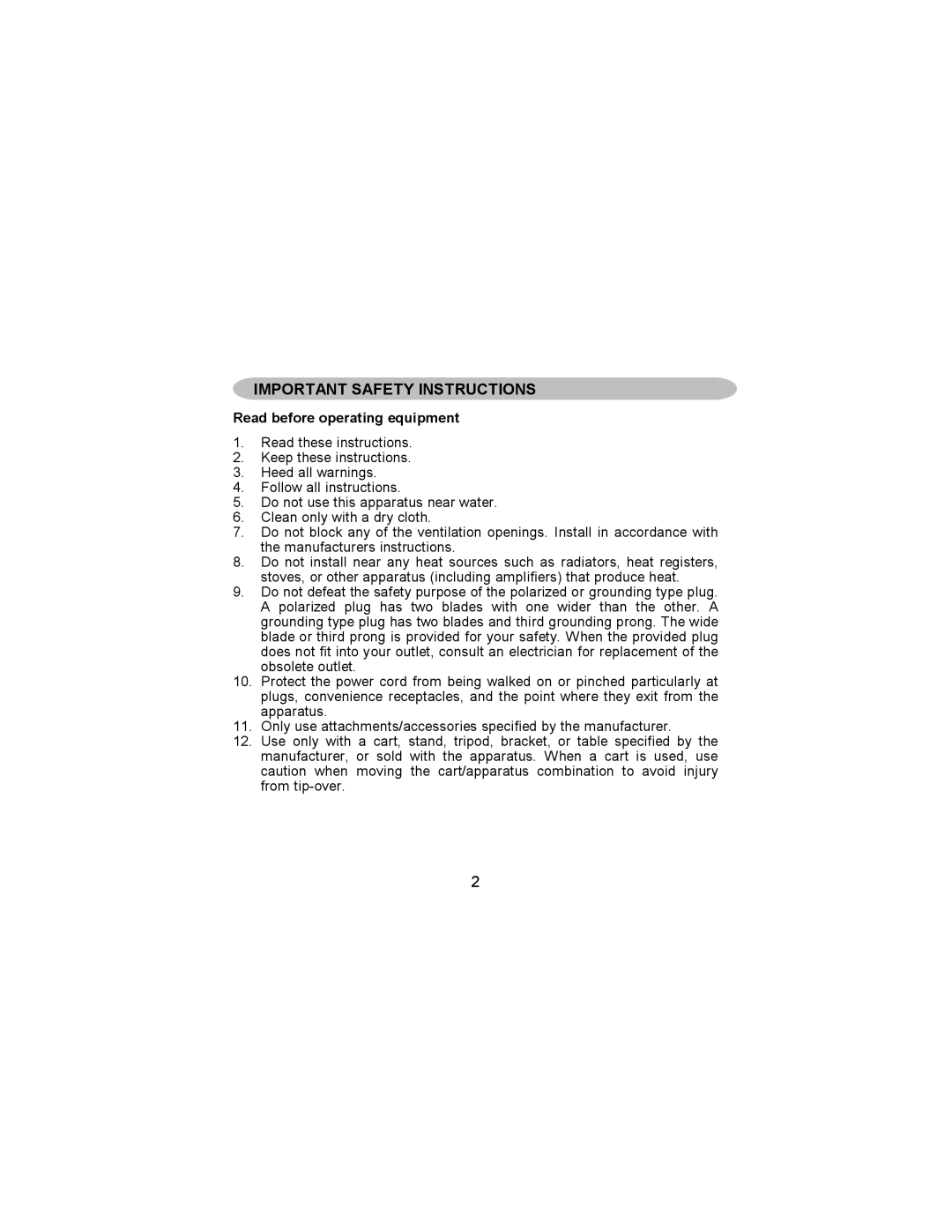 AOC L15X421, L20S421, L20W421 user manual Important Safety Instructions 