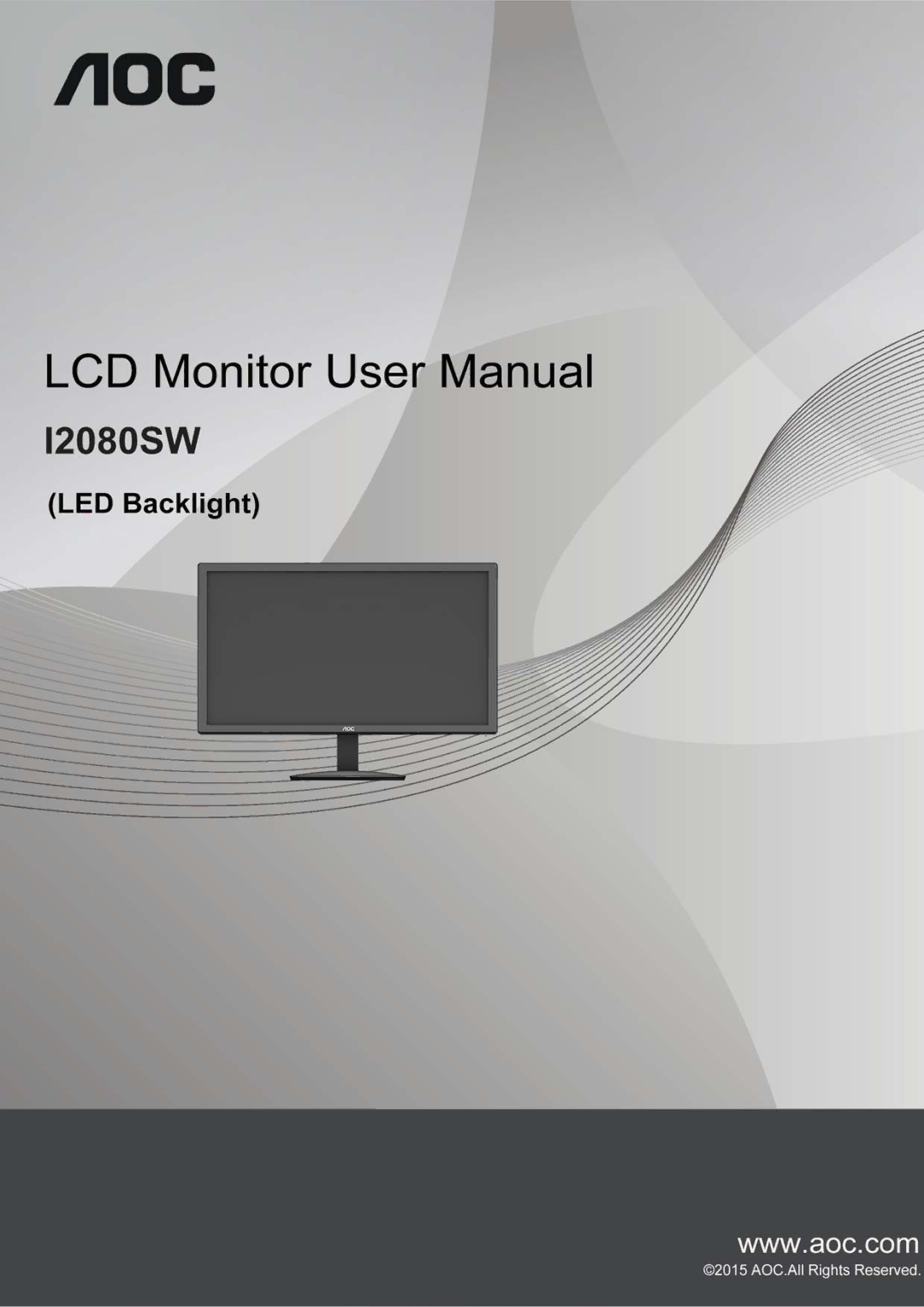 AOC l2080SW manual 