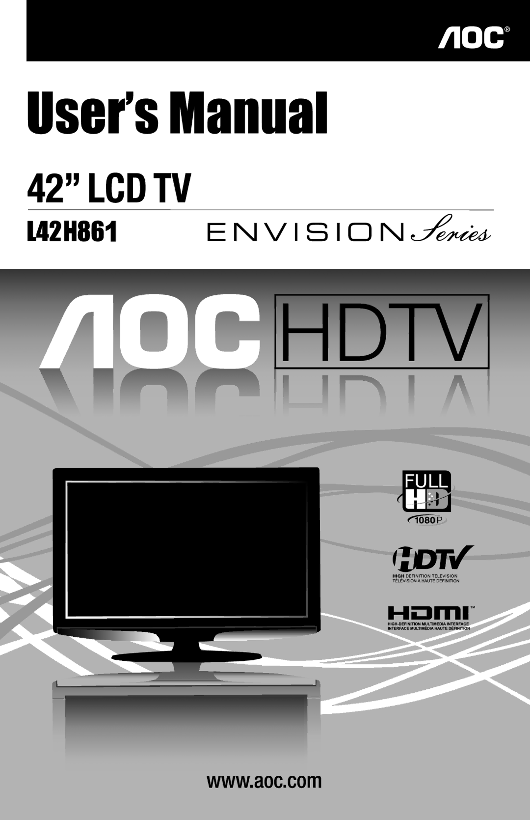 AOC L42H861 manual 