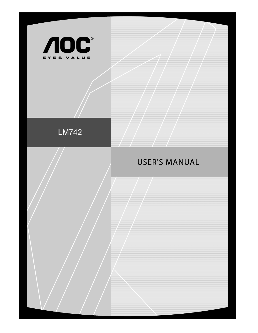 AOC LM742 manual 