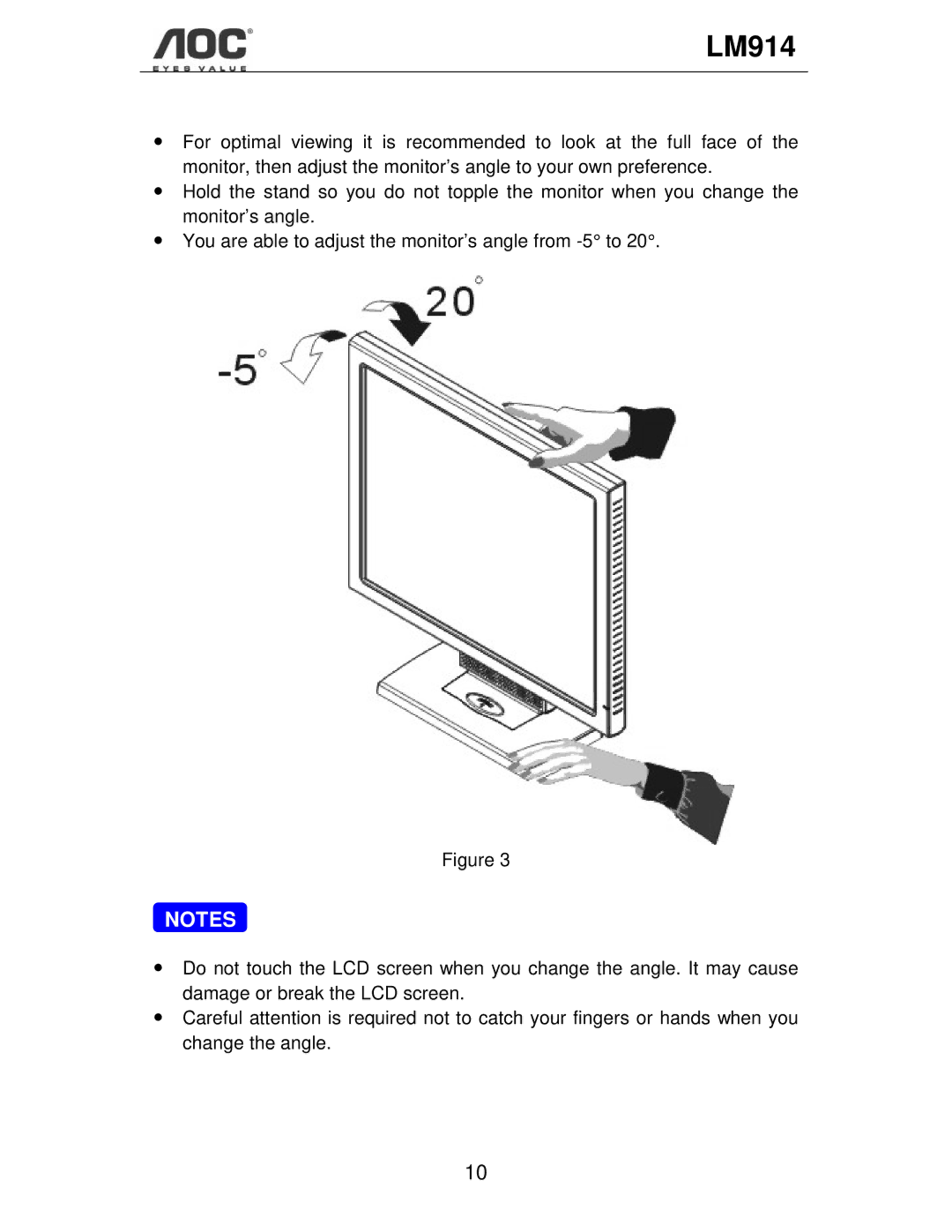 AOC LM914 user manual 