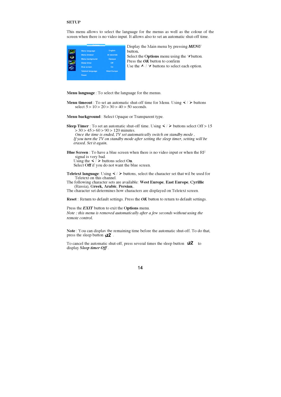 AOC N27W551T, N32W551T user manual Setup 