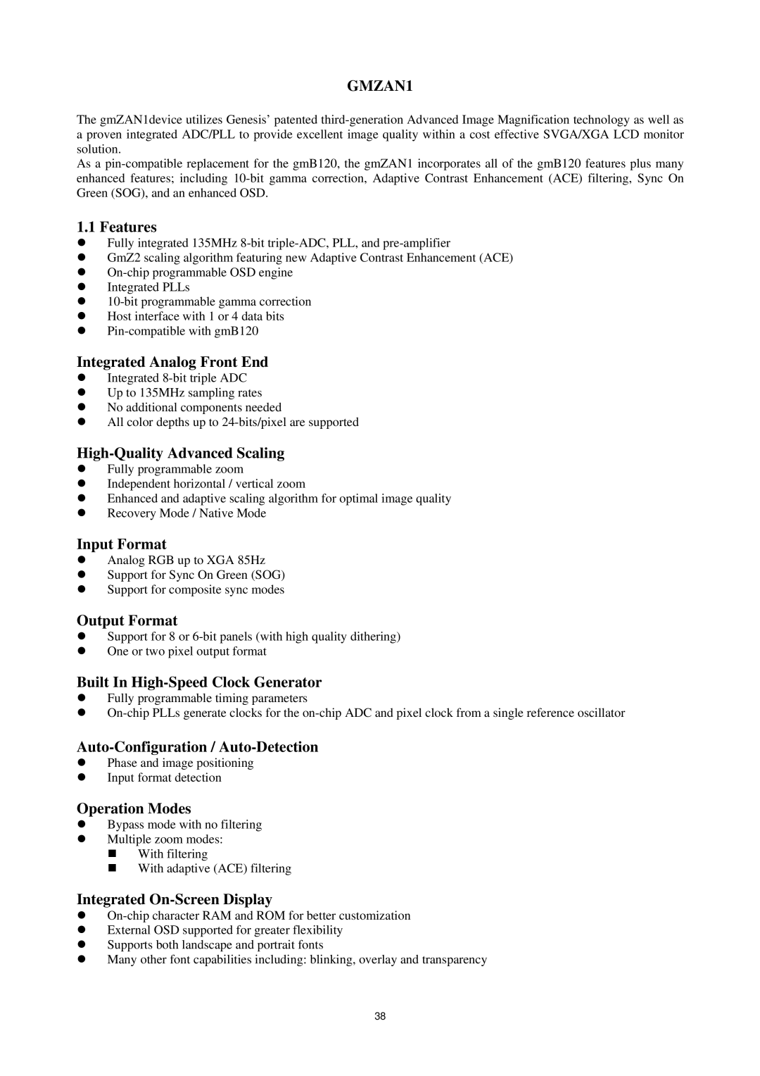 AOC P/N : 41A50-144 service manual GMZAN1 