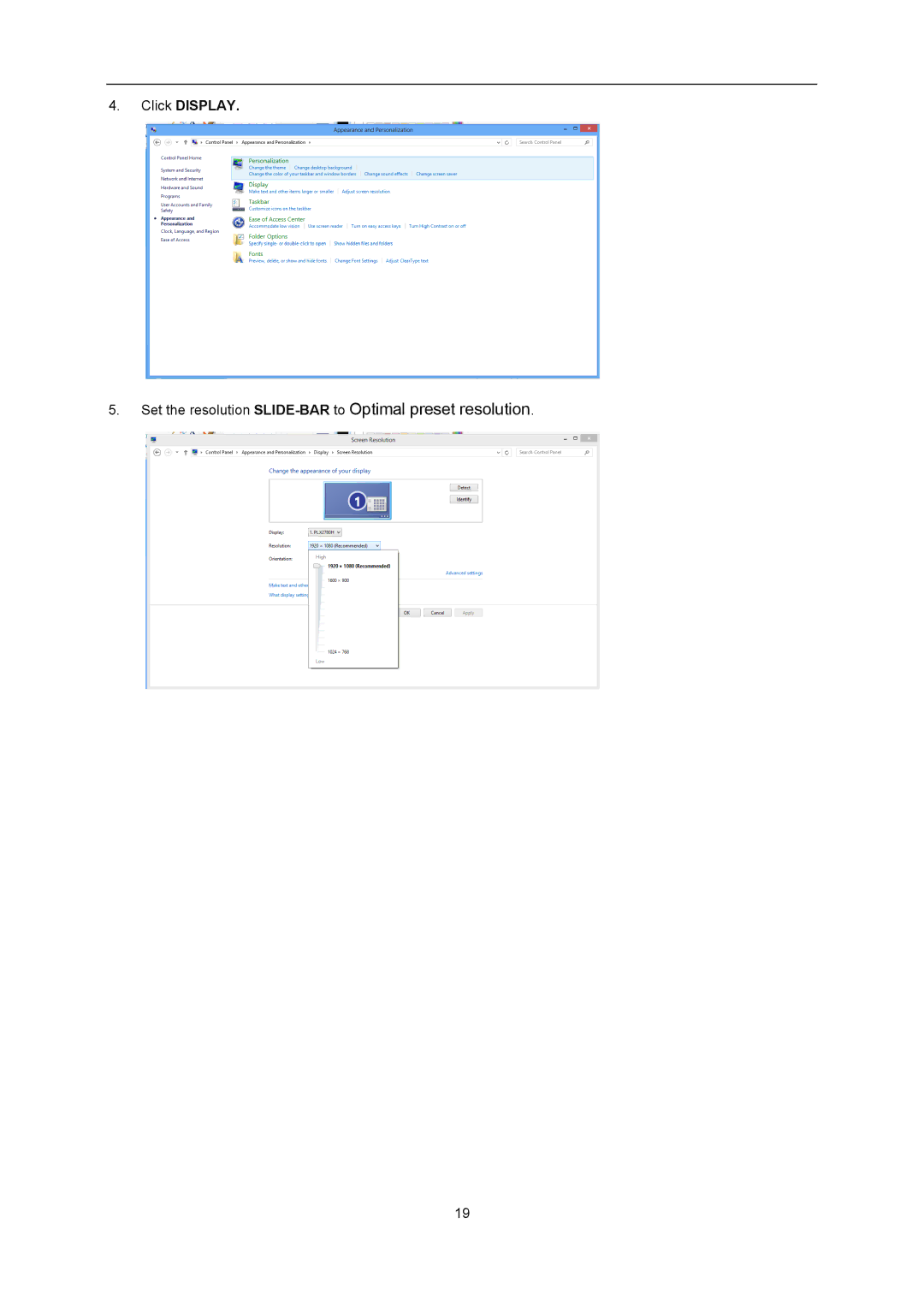 AOC U2868PQU user manual Click Display 