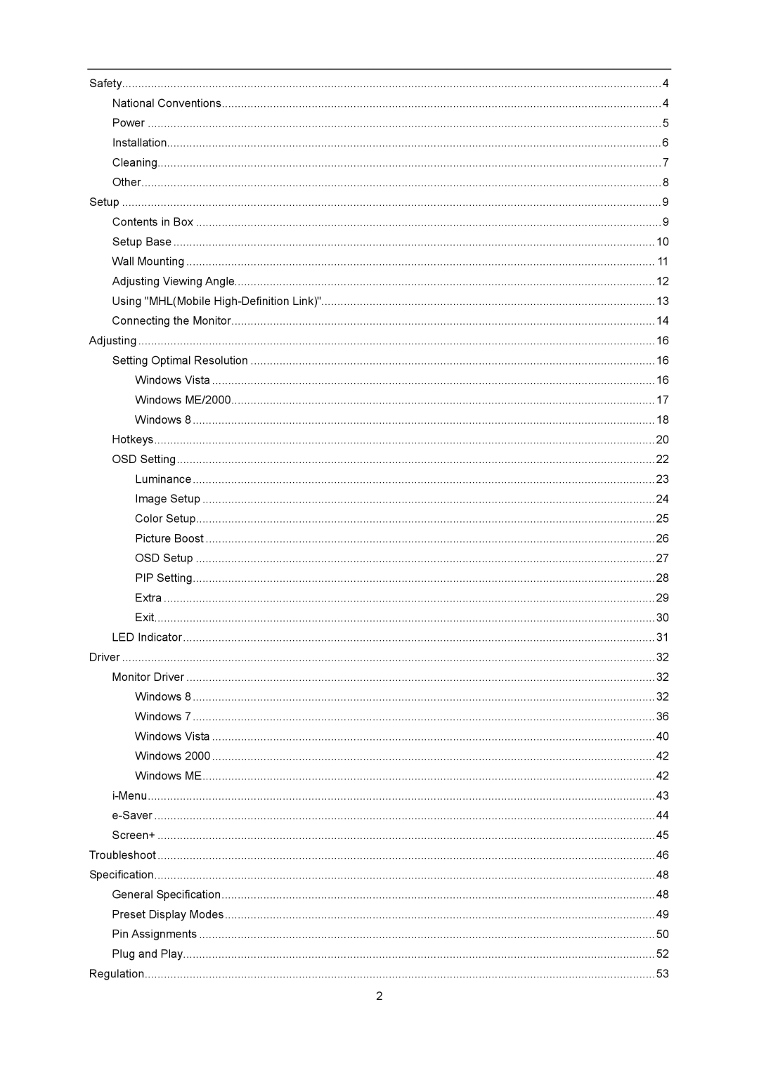 AOC U2868PQU user manual 