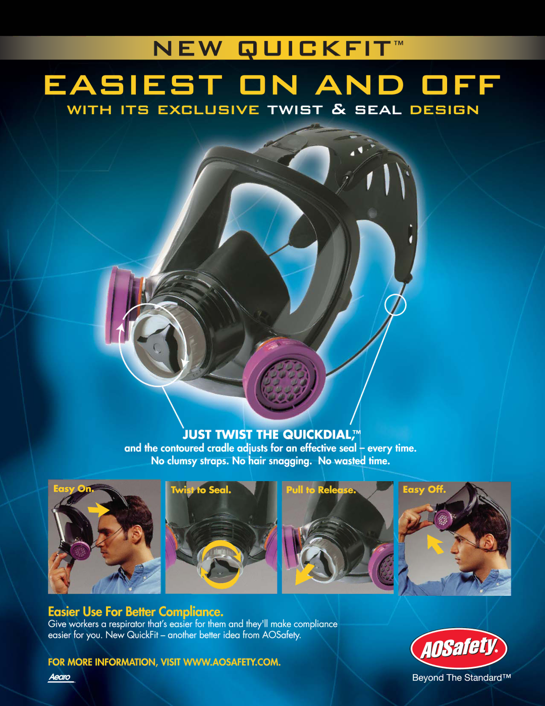 AOSafety Full Face Respirator Mask manual 