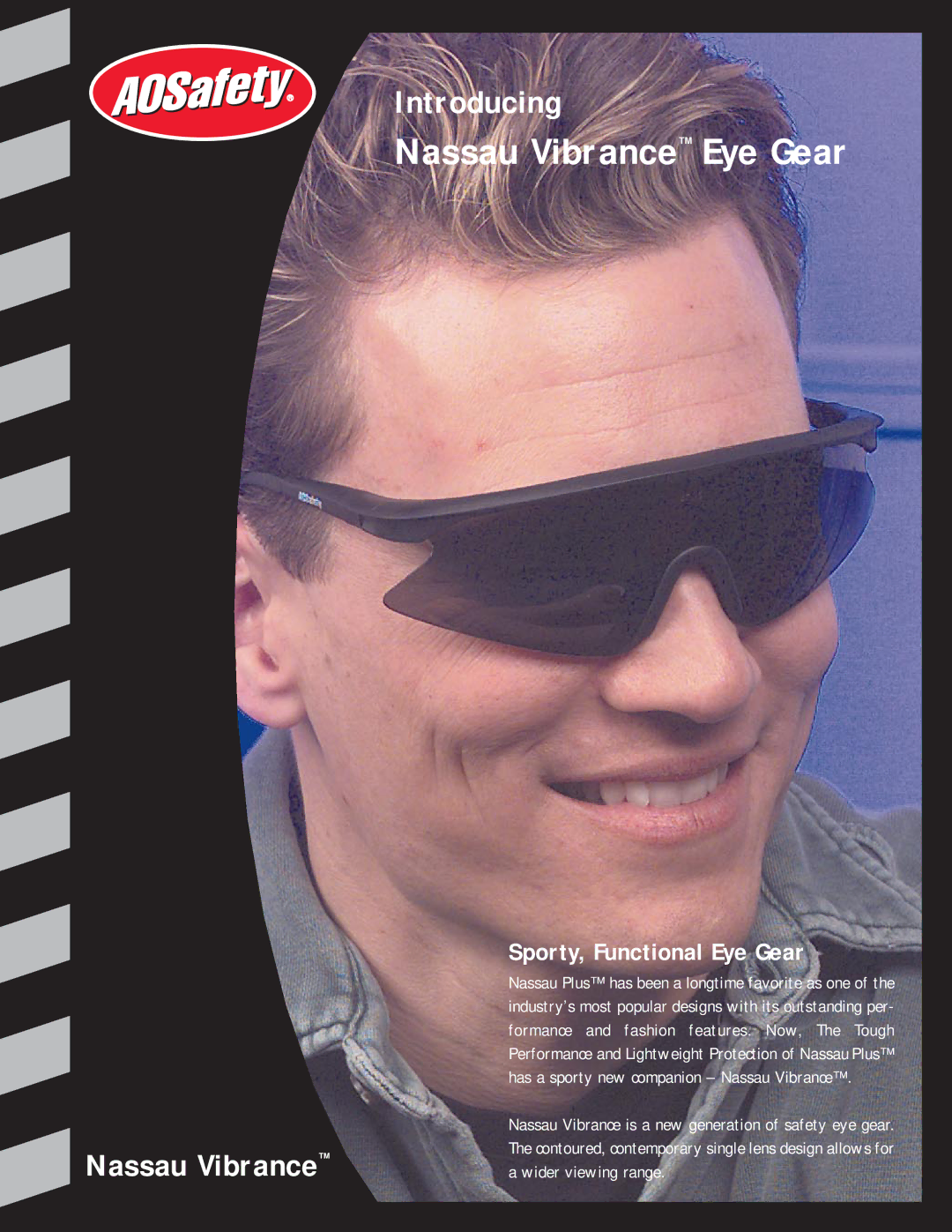 AOSafety manual Nassau Vibrance Eye Gear, Sporty, Functional Eye Gear 