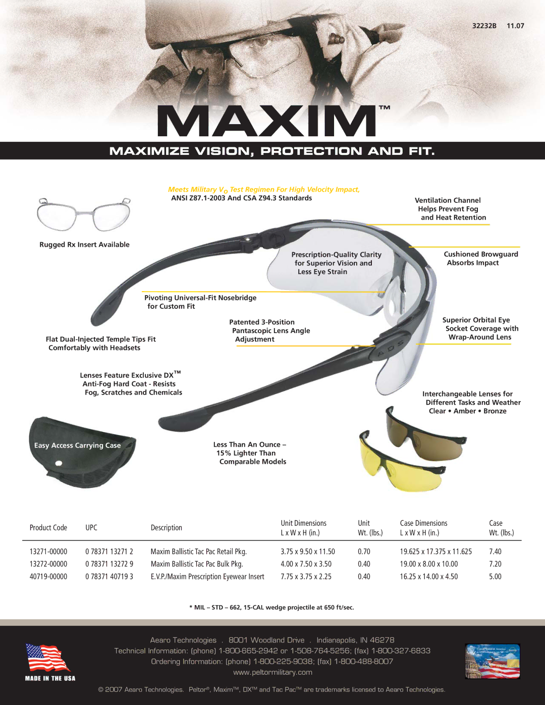 AOSafety none manual Maximize VISION, Protection and FIT, Upc 