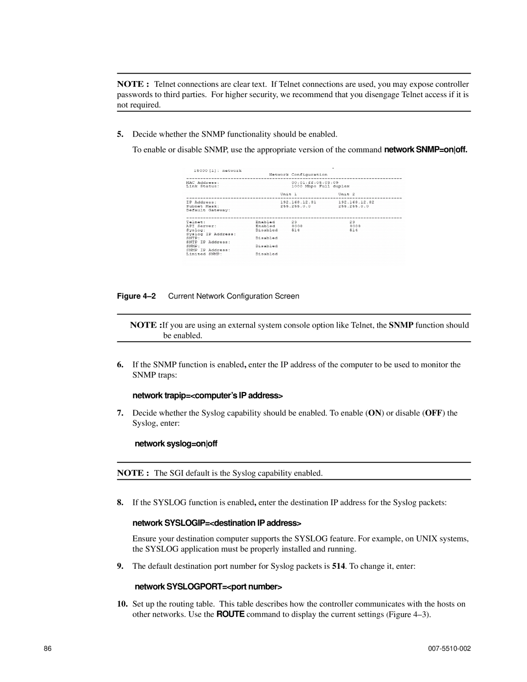 APC 15000 RAID manual Network trapip=computer’s IP address 