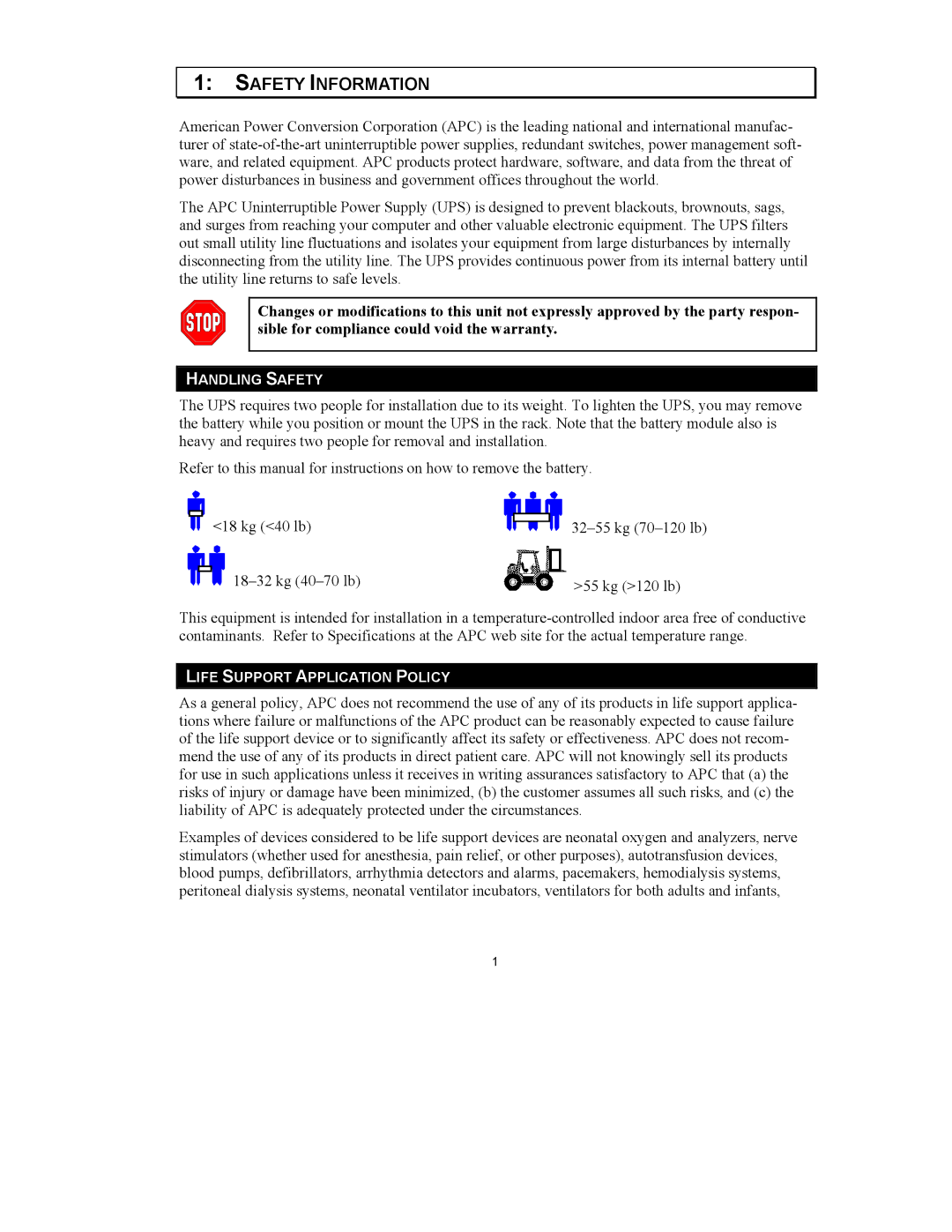 APC 3000VA, 2200VA user manual Safety Information 