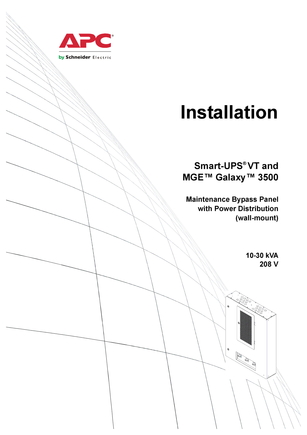 APC 3500 manual Installation 