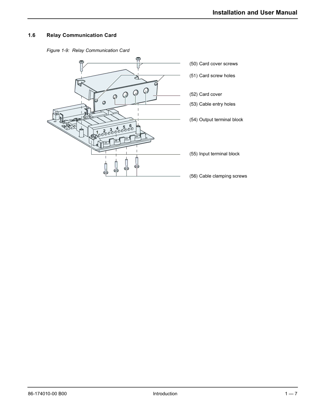 APC 40 130KVA user manual Relay Communication Card 