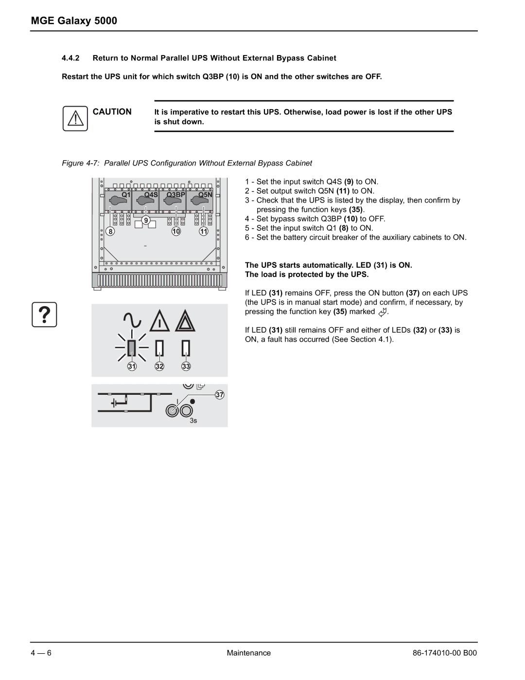 APC 40 130KVA user manual Parallel UPS Configuration Without External Bypass Cabinet 