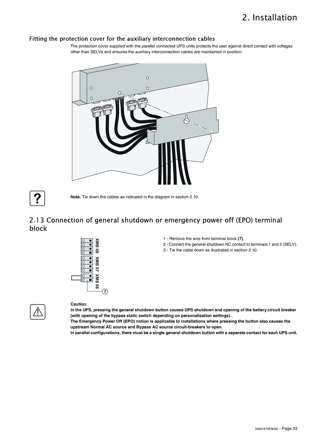 APC 5000 user manual XMB 08 XMB 