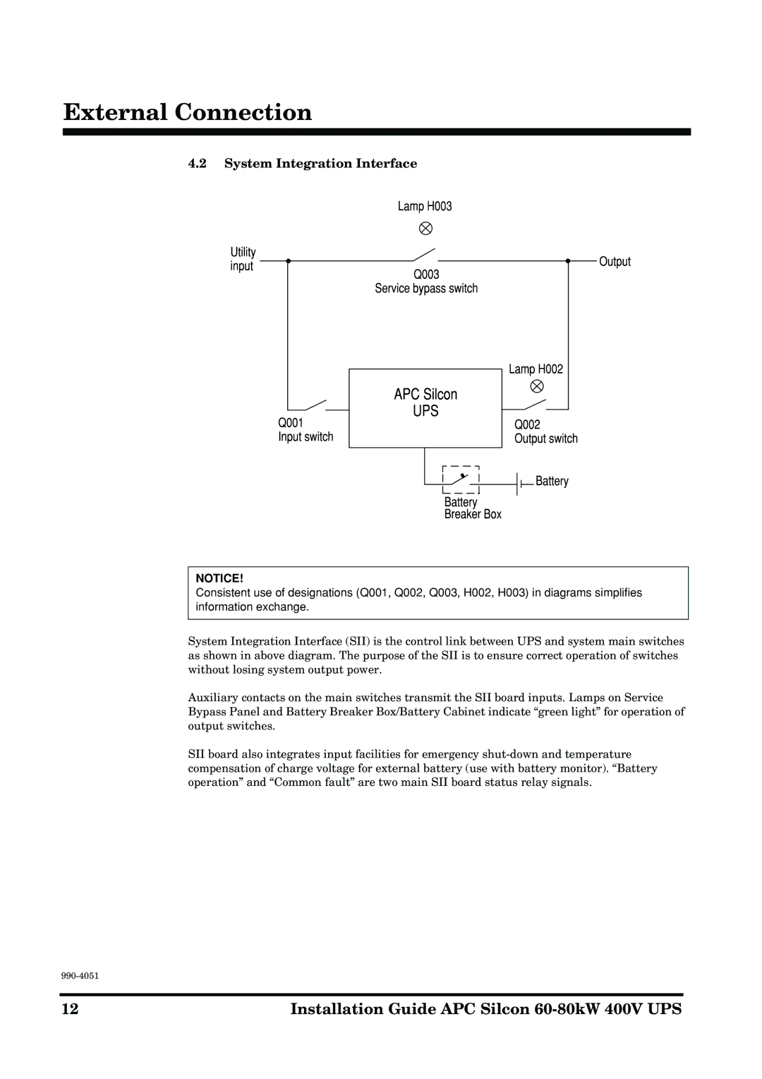 APC 60-80kW manual System Integration Interface 