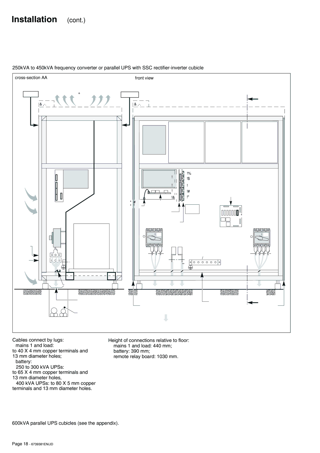 APC 6000 installation manual 600kVA parallel UPS cubicles see the appendix, XR2 XR5 XR3 XR6 Acpz XR4 XR7, Apoz 