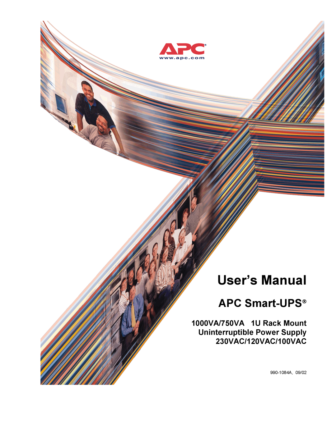 APC 1000VA, 750VA user manual User’s Manual, APC Smart-UPS, 990-1084A, 09/02 