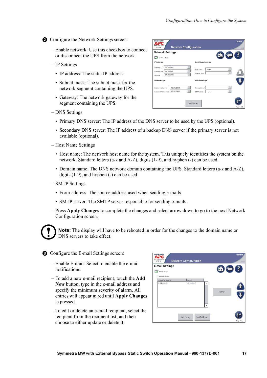 APC 990 manual Configuration How to Configure the System 