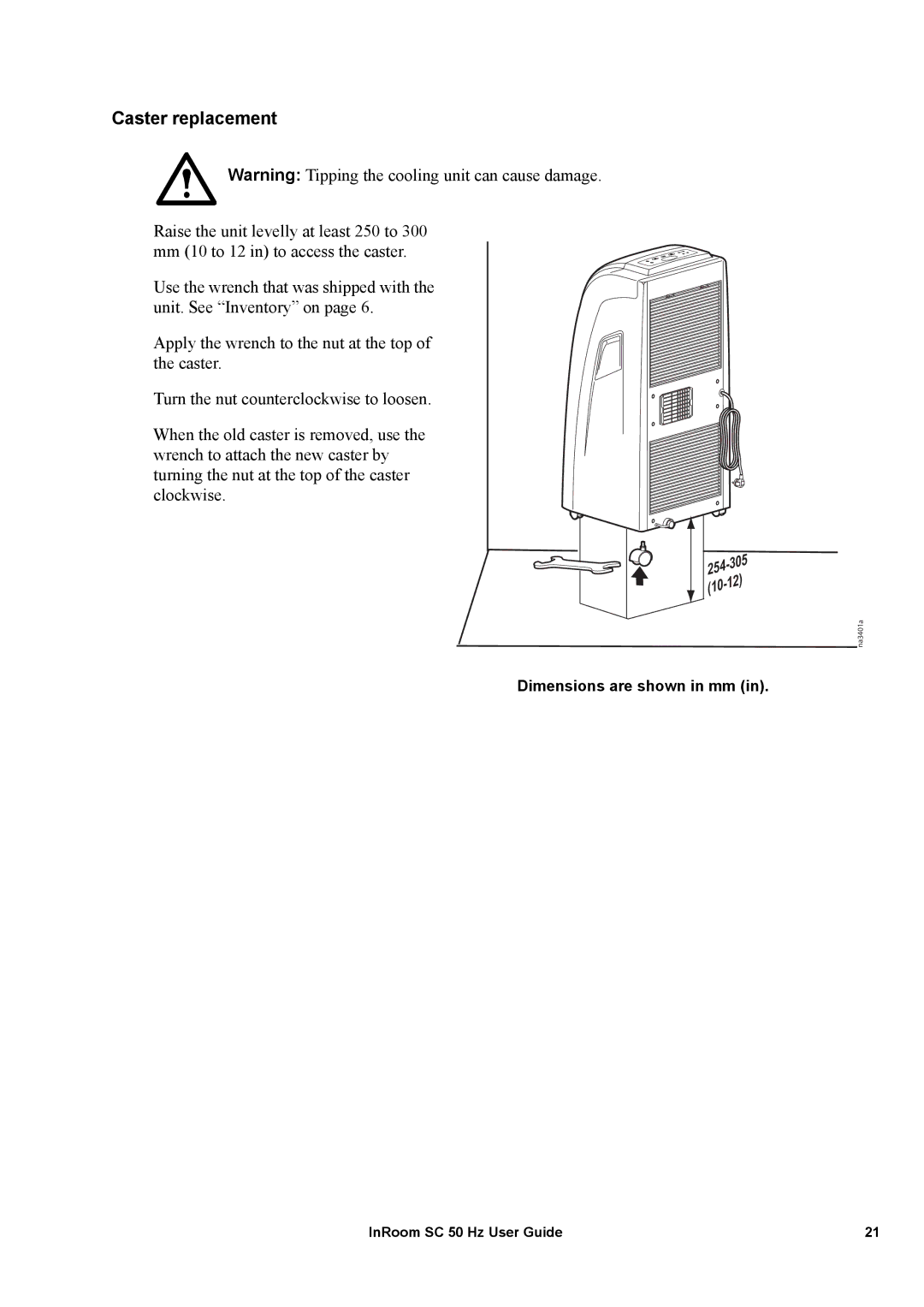 APC ACPSC3000 manual Caster replacement 