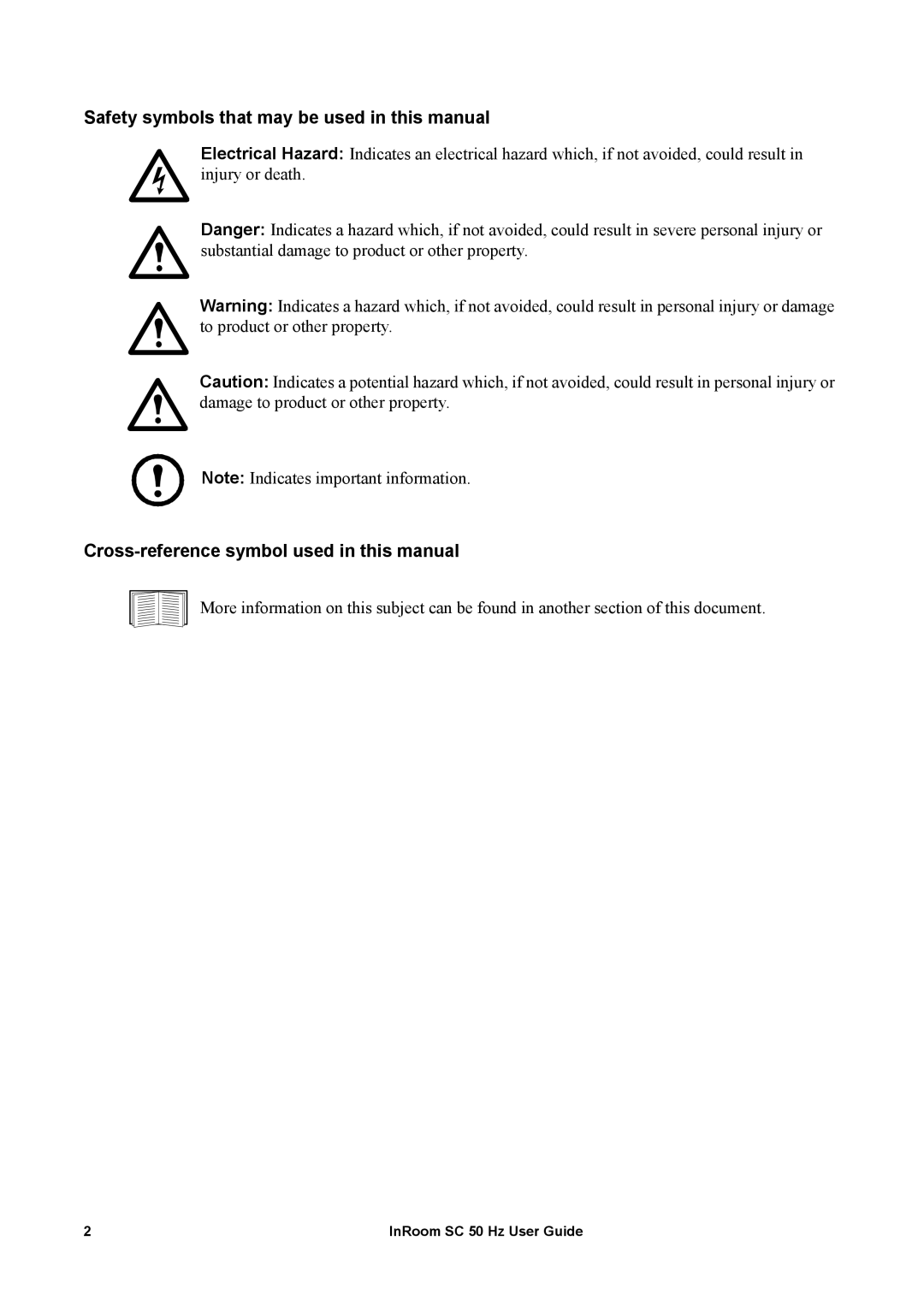 APC ACPSC3000 Safety symbols that may be used in this manual, Cross-reference symbol used in this manual 