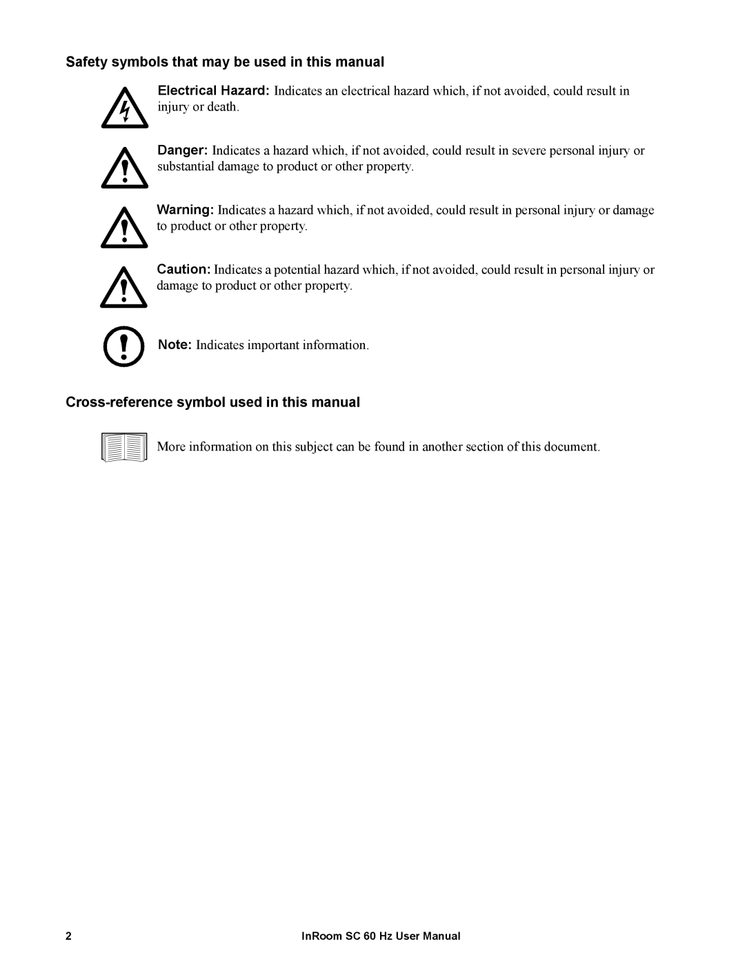 APC ACPSC3500, ACPSC2000 Safety symbols that may be used in this manual, Cross-referencesymbol used in this manual 