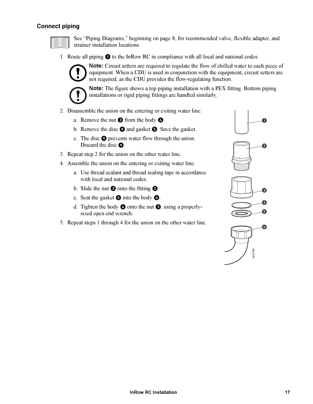 APC ACRC100, ACRC103 manual Connect piping 