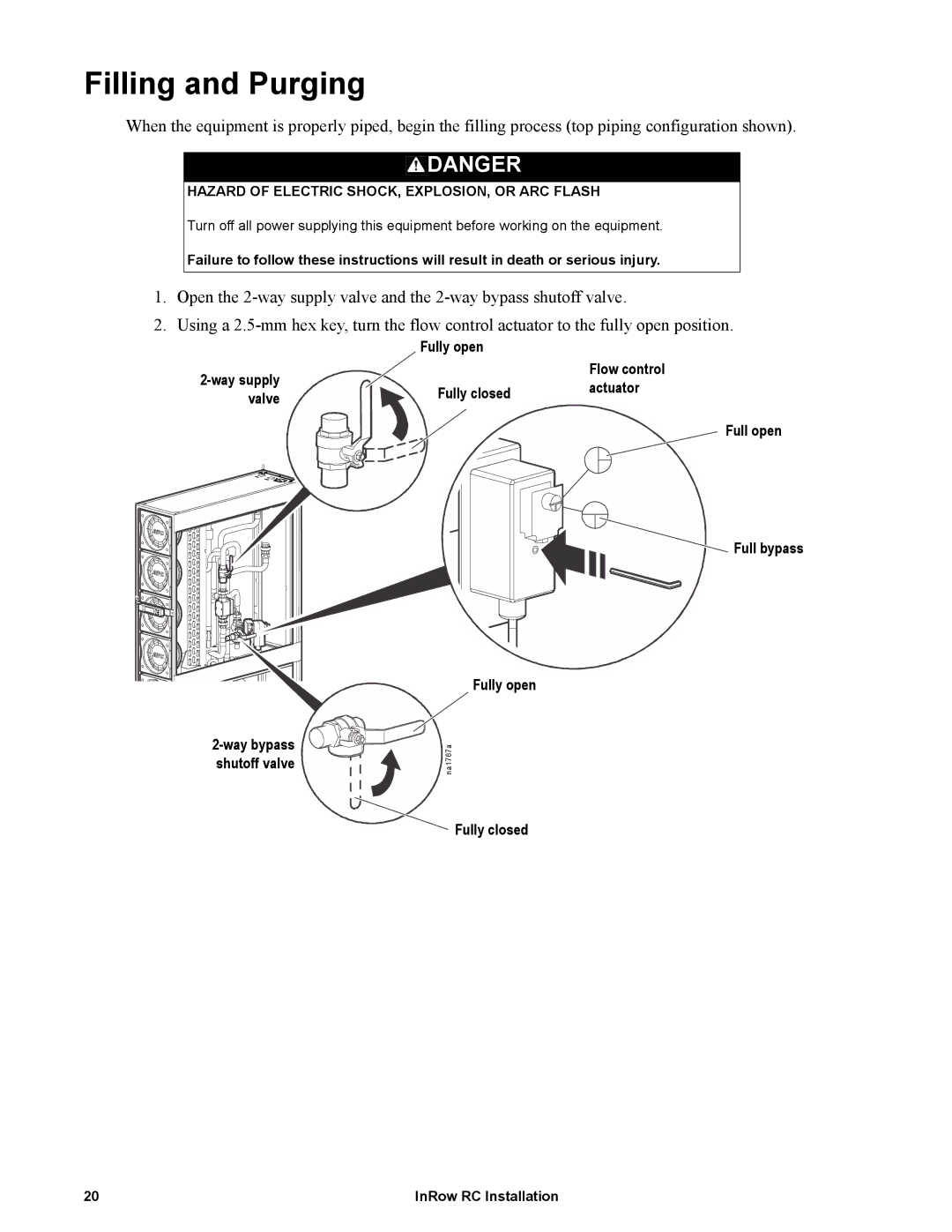 APC ACRC103, ACRC100 manual Filling and Purging 