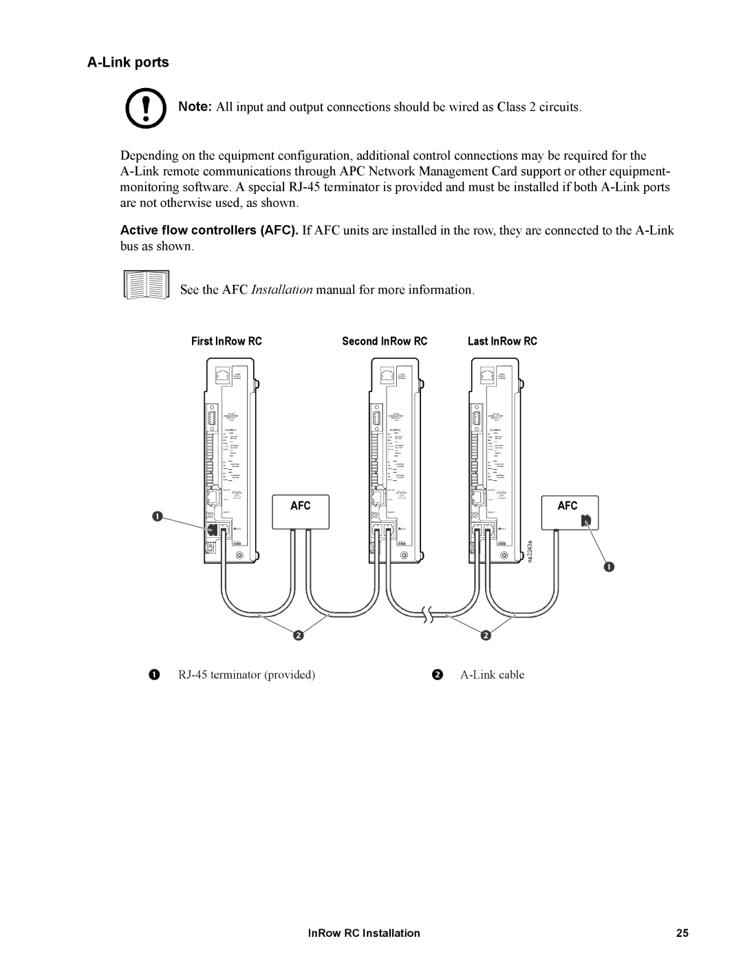 APC ACRC100, ACRC103 manual Link ports 