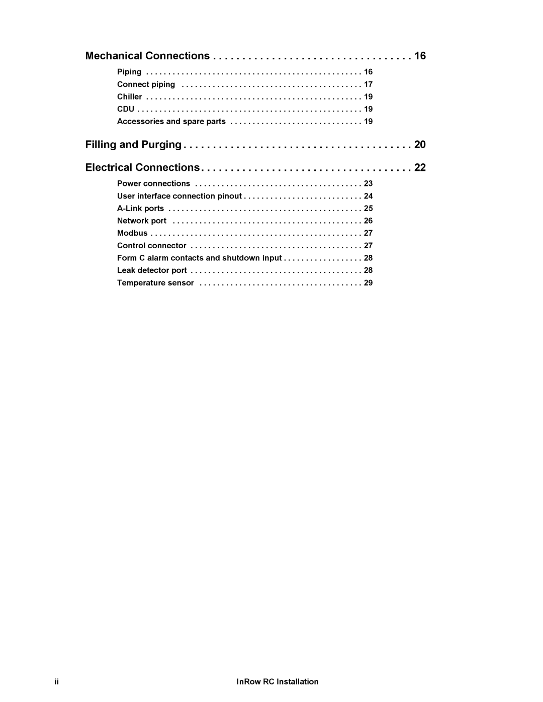 APC ACRC103, ACRC100 manual Mechanical Connections 