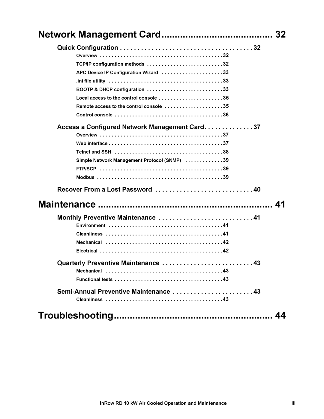 APC ACRD101, ACRD100 manual Network Management Card 