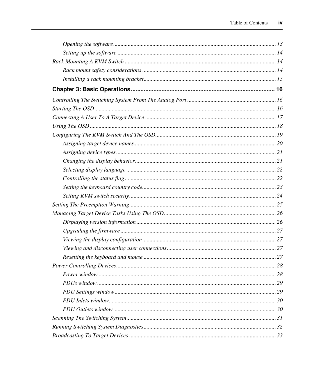 APC AP5616, AP5610, AP5615 manual Basic Operations 