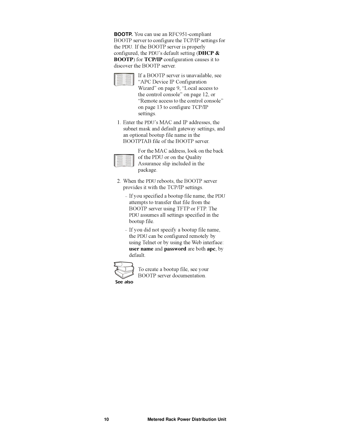 APC AP7820, pdu0123b manual See also 