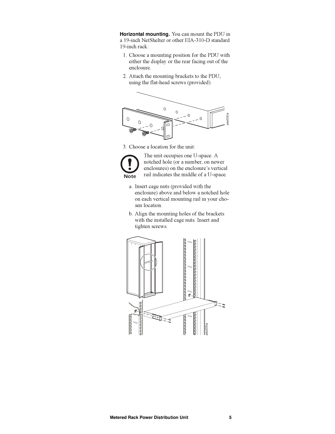 APC pdu0123b, AP7820 manual Pdu0352a 