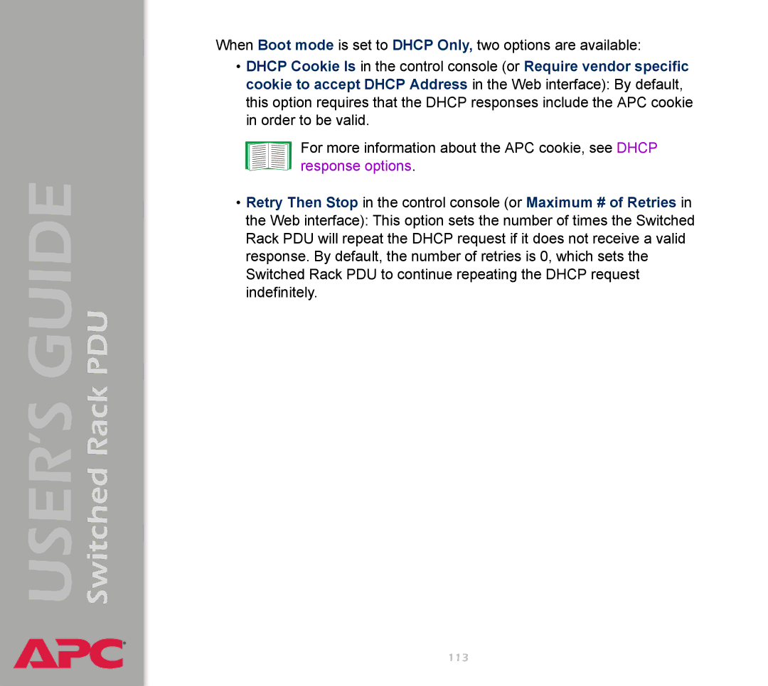 APC AP7900 manual 113 