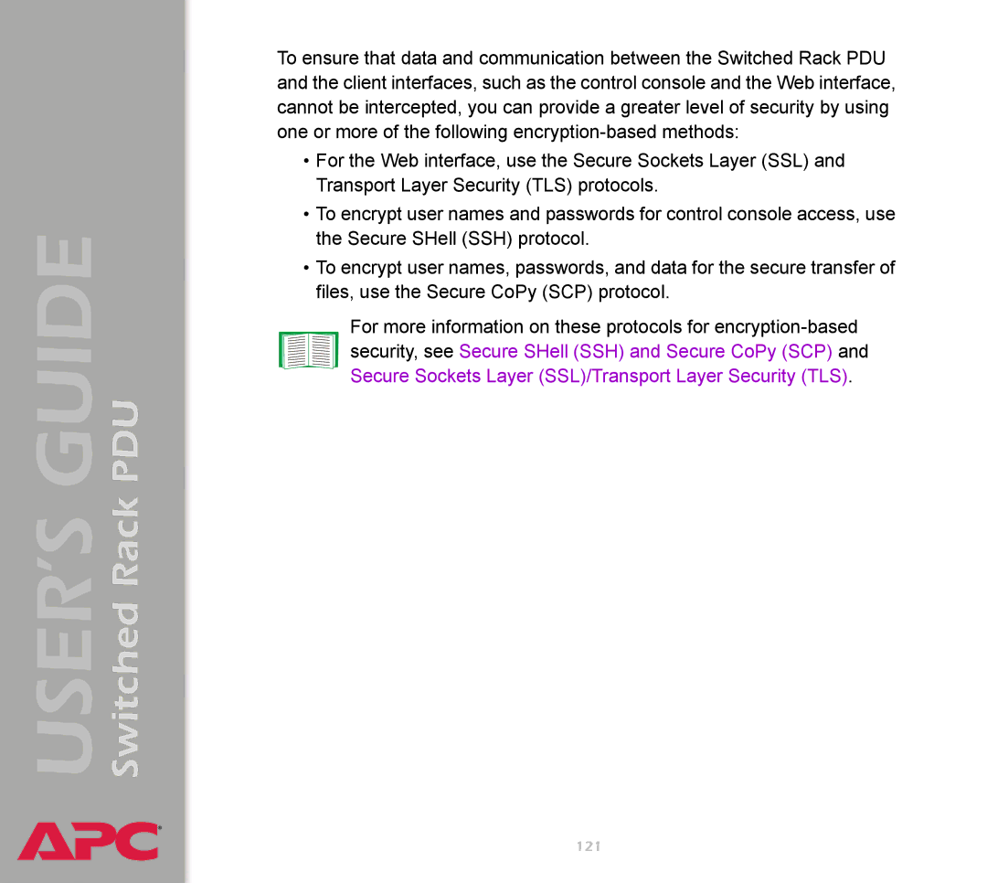 APC AP7900 manual 121 