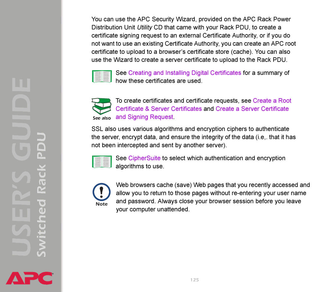 APC AP7900 manual See also and Signing Request 