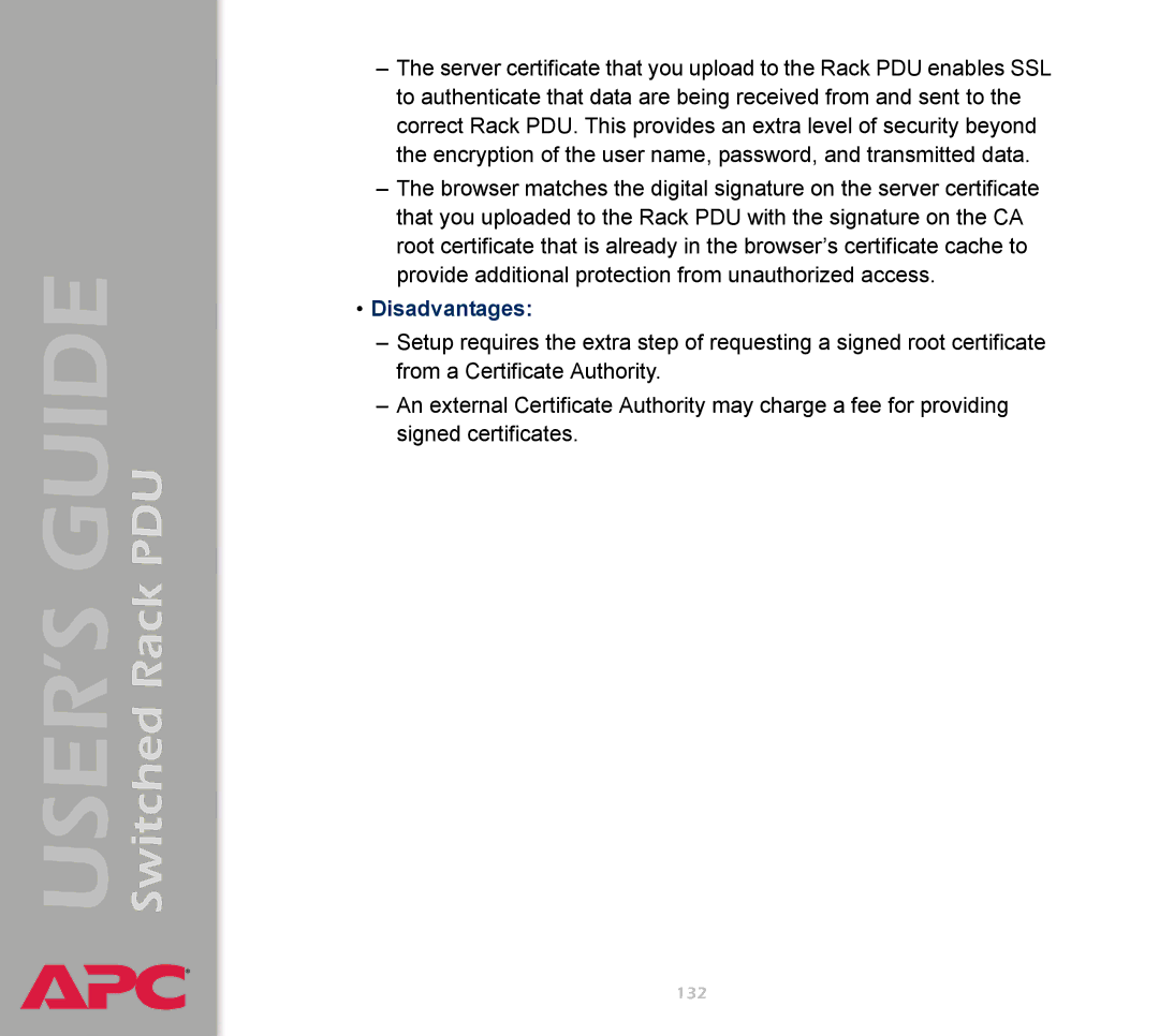 APC AP7900 manual 132 