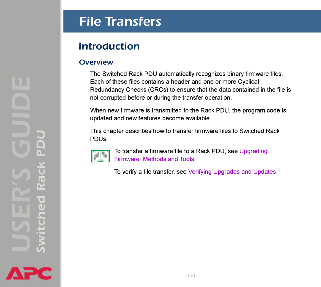 APC AP7900 manual File Transfers, Introduction 