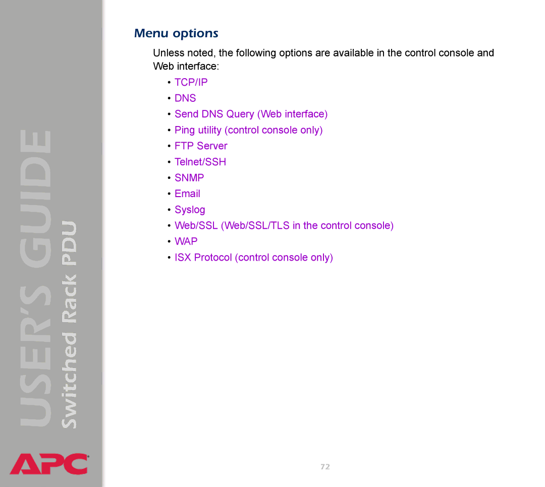 APC AP7900 manual Tcp/Ip Dns 