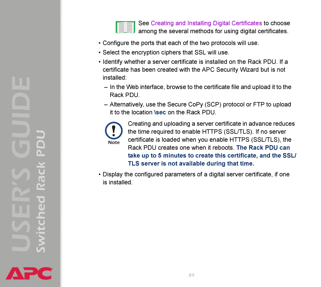 APC AP7900 manual Switched Rack PDU 