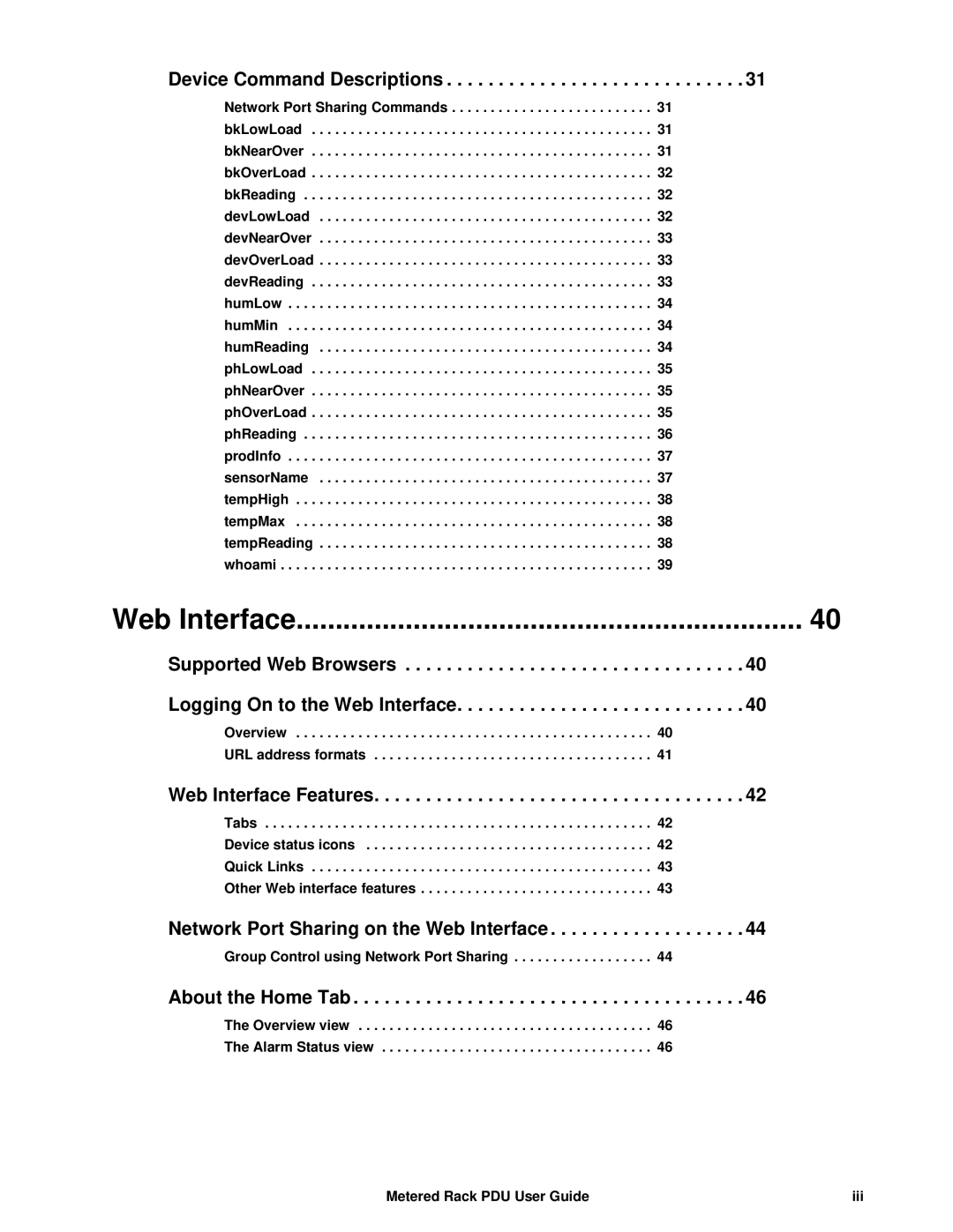 APC AP88XX, AP8886, AP8861 manual Web Interface 