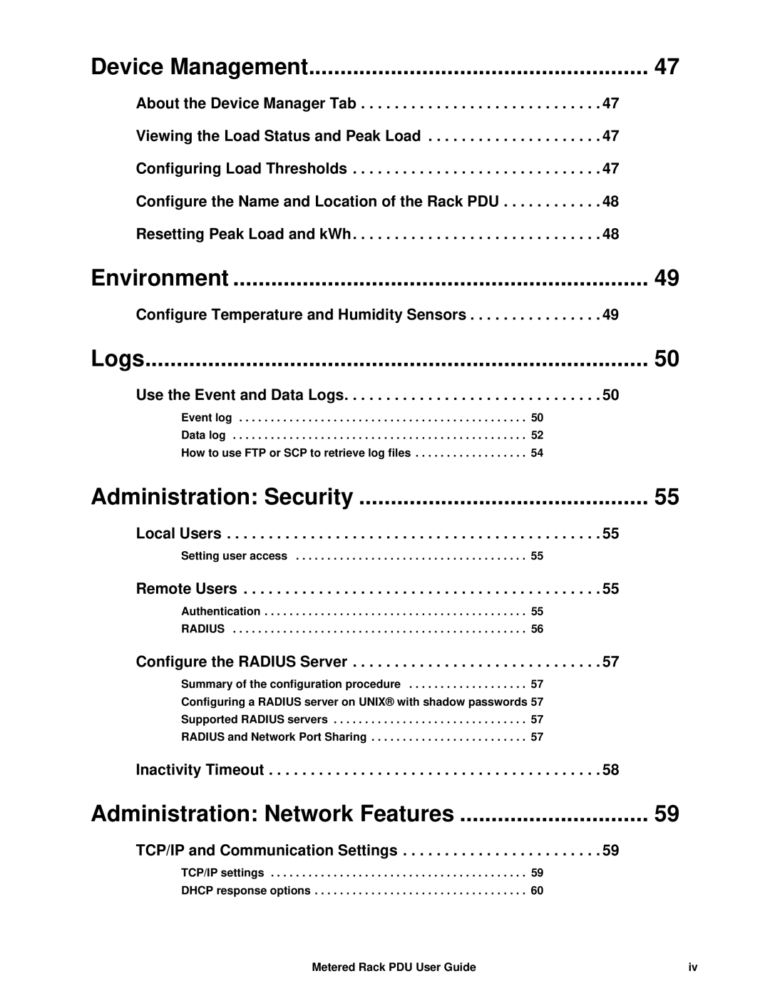 APC AP8861, AP8886, AP88XX manual Logs 