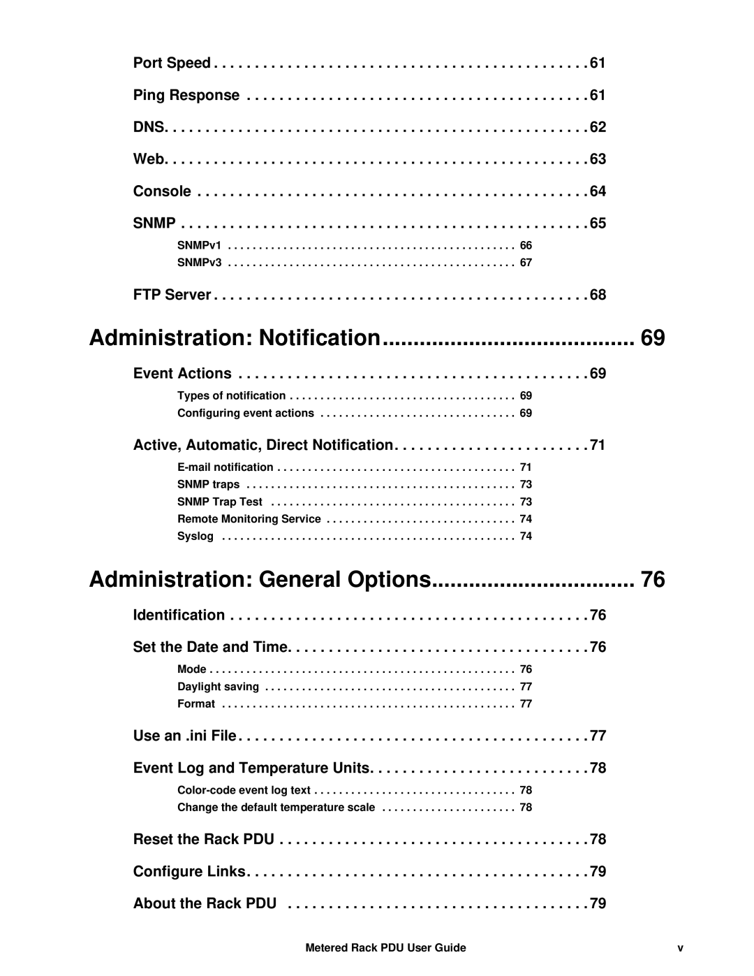 APC AP8886, AP88XX, AP8861 manual Administration Notification 