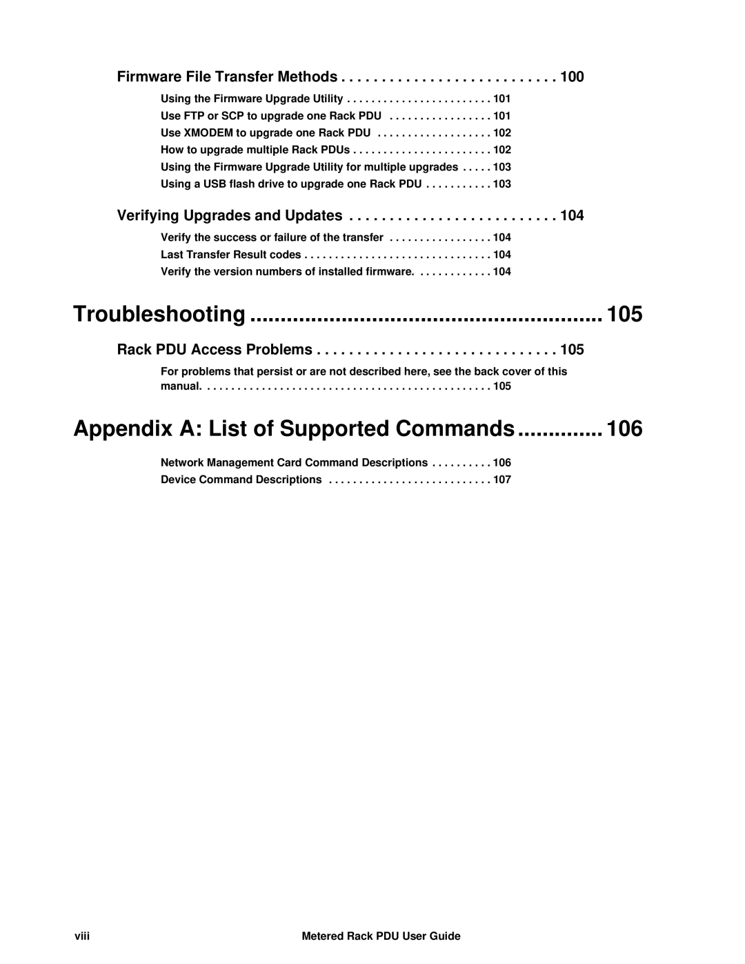 APC AP89XX, AP8941 manual 105 